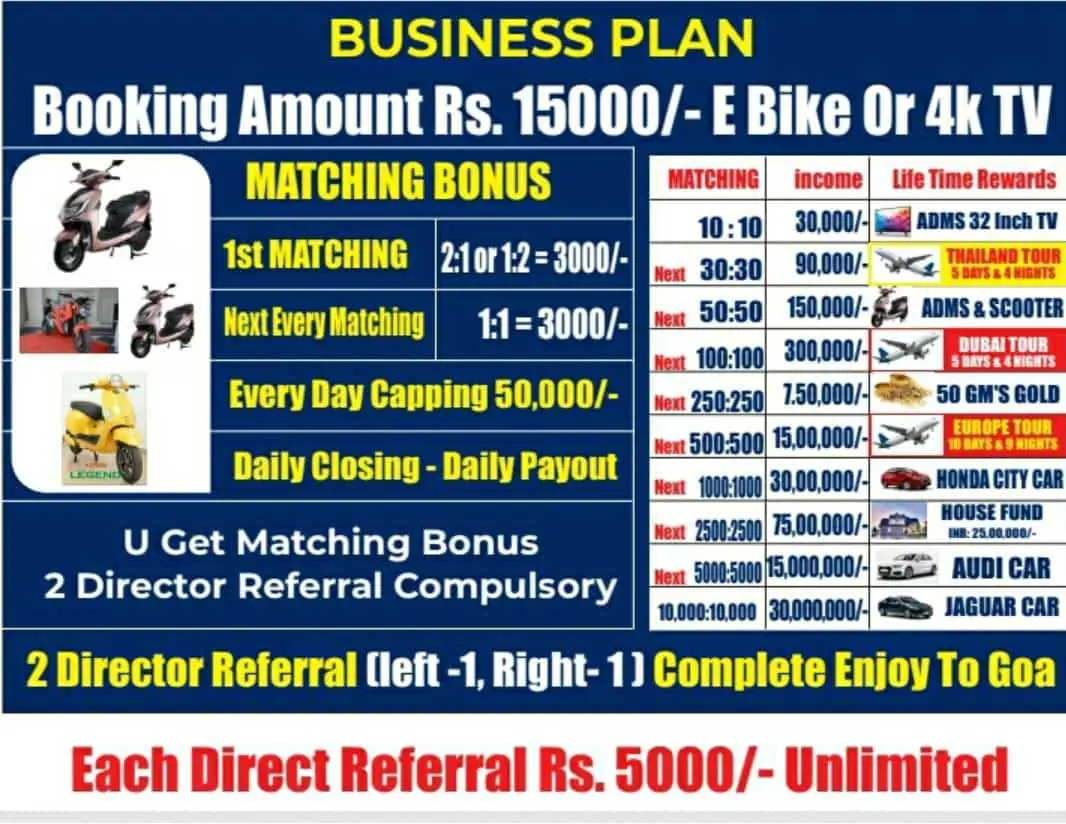 BEST BUSINESS PLAN GRAB THIS ONCE JOIN AND GET FREE E BIKE