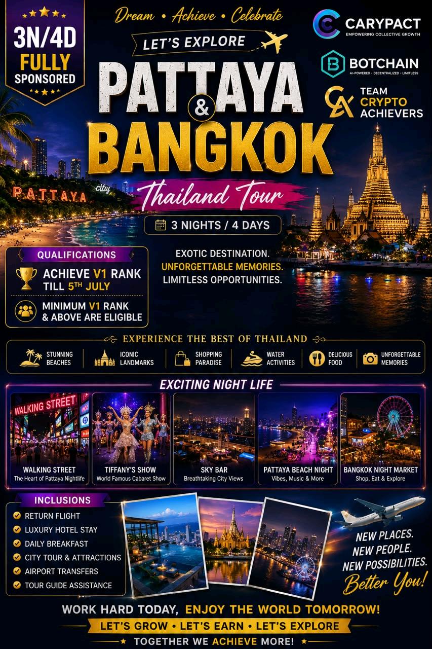 Bangkok Pattaya Beach Tour Bot Chain Blockchain