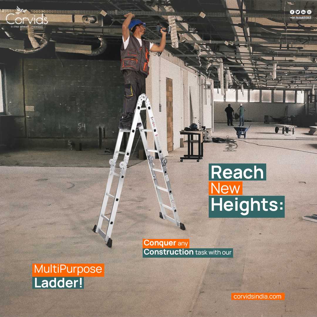 Discover The Versatility And Convenience Of Telescopic Ladders From Corvids India
