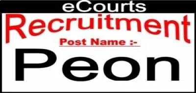 PEON Government Recruitments 2017 ECOURTS JOBS NOTIFICATION
