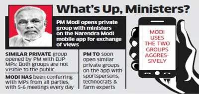 Modi?s digital cabinet: NaMo mobile app to tap ministers & MPs