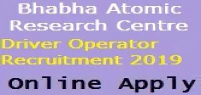 BARC 2019 Driver Operator Recruitment