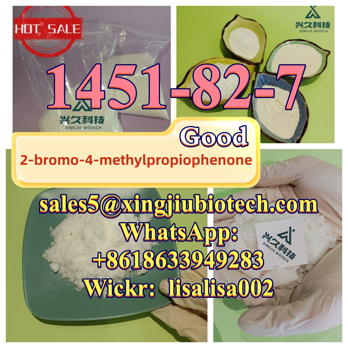 High Quality?CAS 1451-82-7?2-Bromo-4? -Methylpropiophenone Safe Delivery