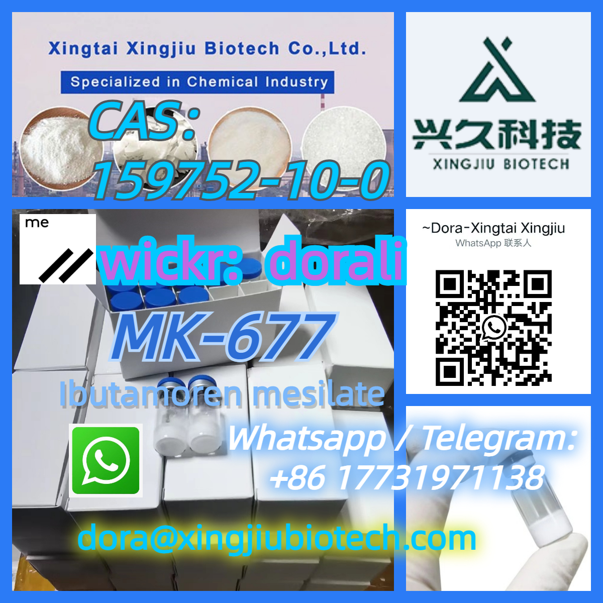 Hot Selling Products CAS 159752-10-0 MK-677 From Stock