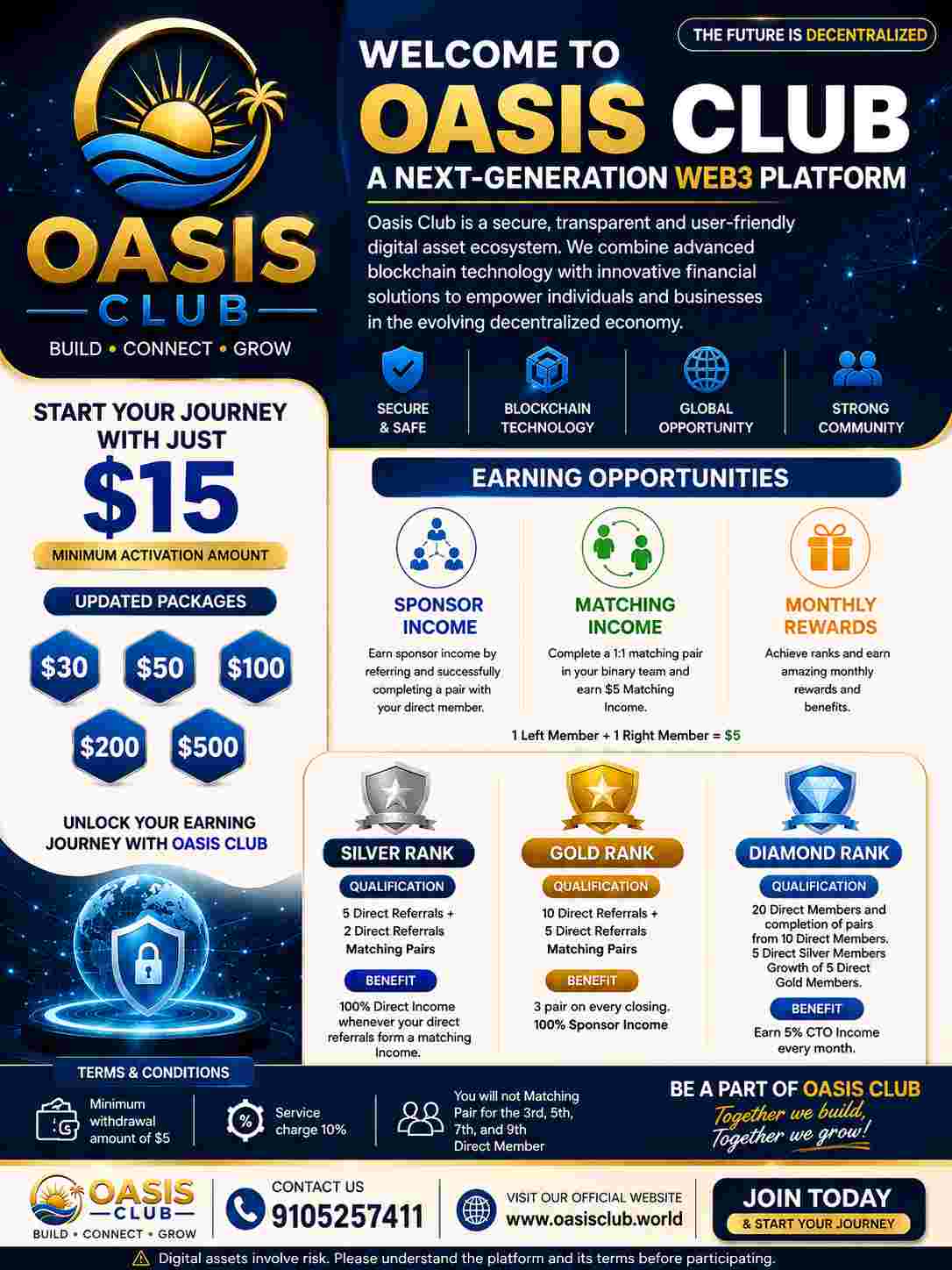 Lead The Change. Build The Future With Oasis Club.