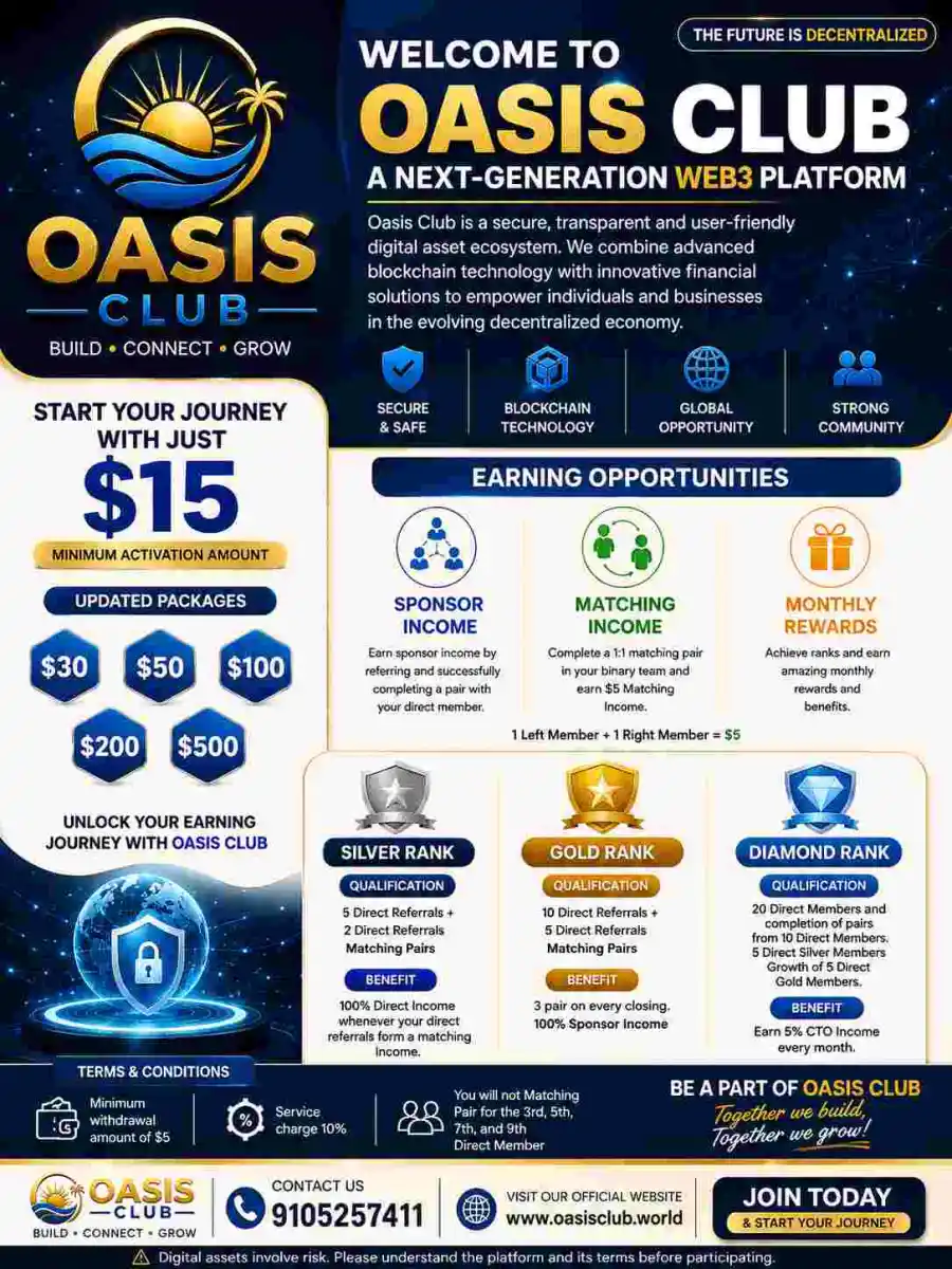 Lead The Change. Build The Future With Oasis Club.