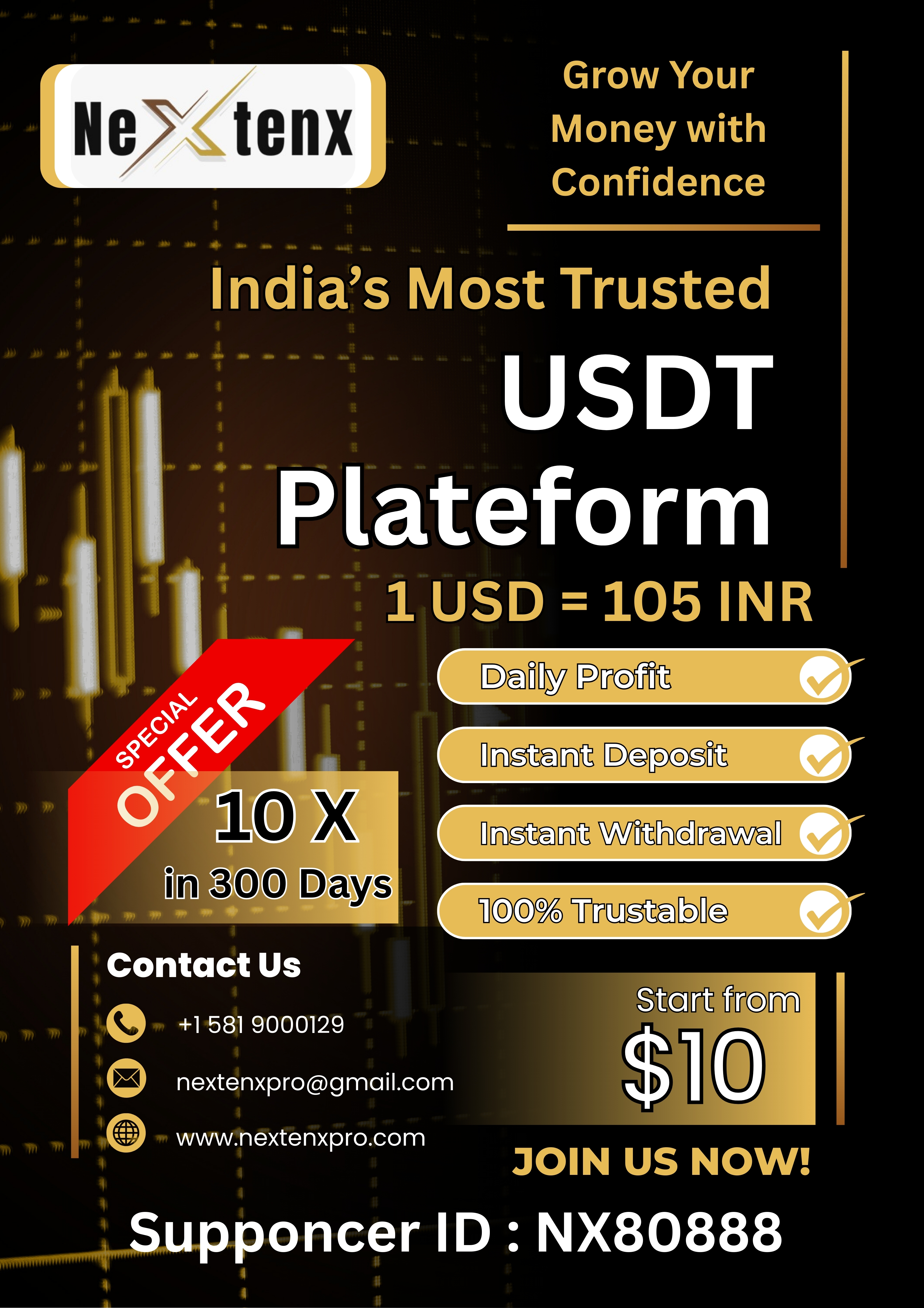 10X Of Investment Growth Referral Plan