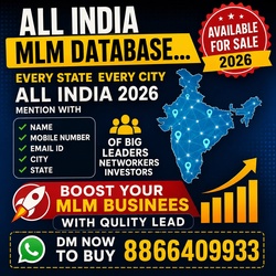 ALL INDIA MLM DATABASE- AVAILABLE FOR SALE 