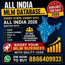 ALL INDIA MLM DATABASE- AVAILABLE FOR SALE 