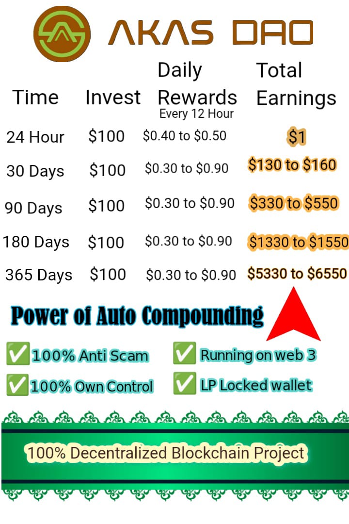 Akas Dao Decentralised 100%