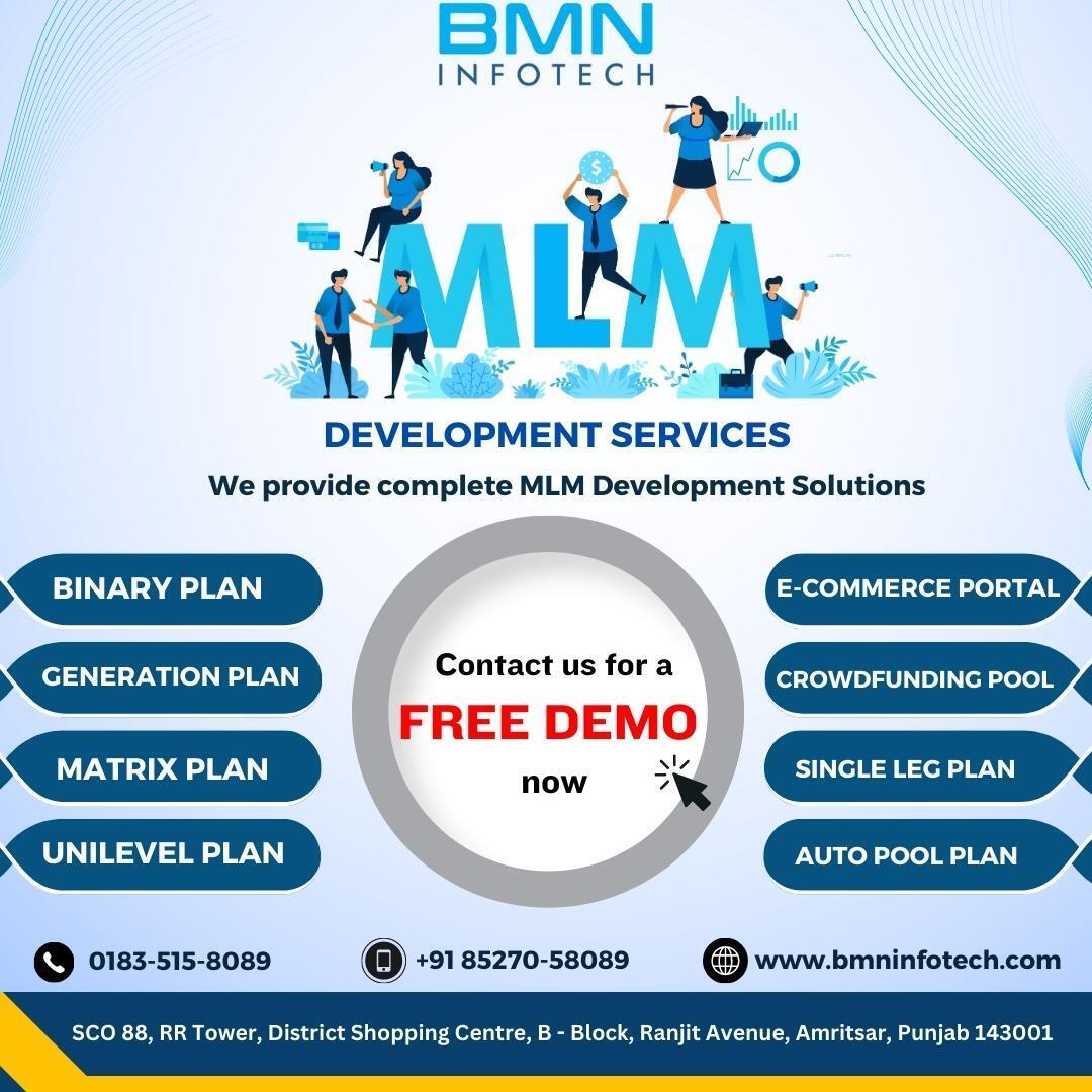 Any Type Of Customized MLM Software Call 8527058089 FOR FREE DEMO
