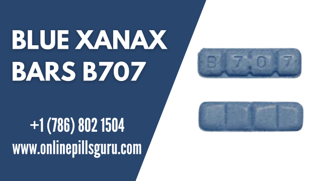 Blue Xanax Bars B707 | Blue Xanax Pill