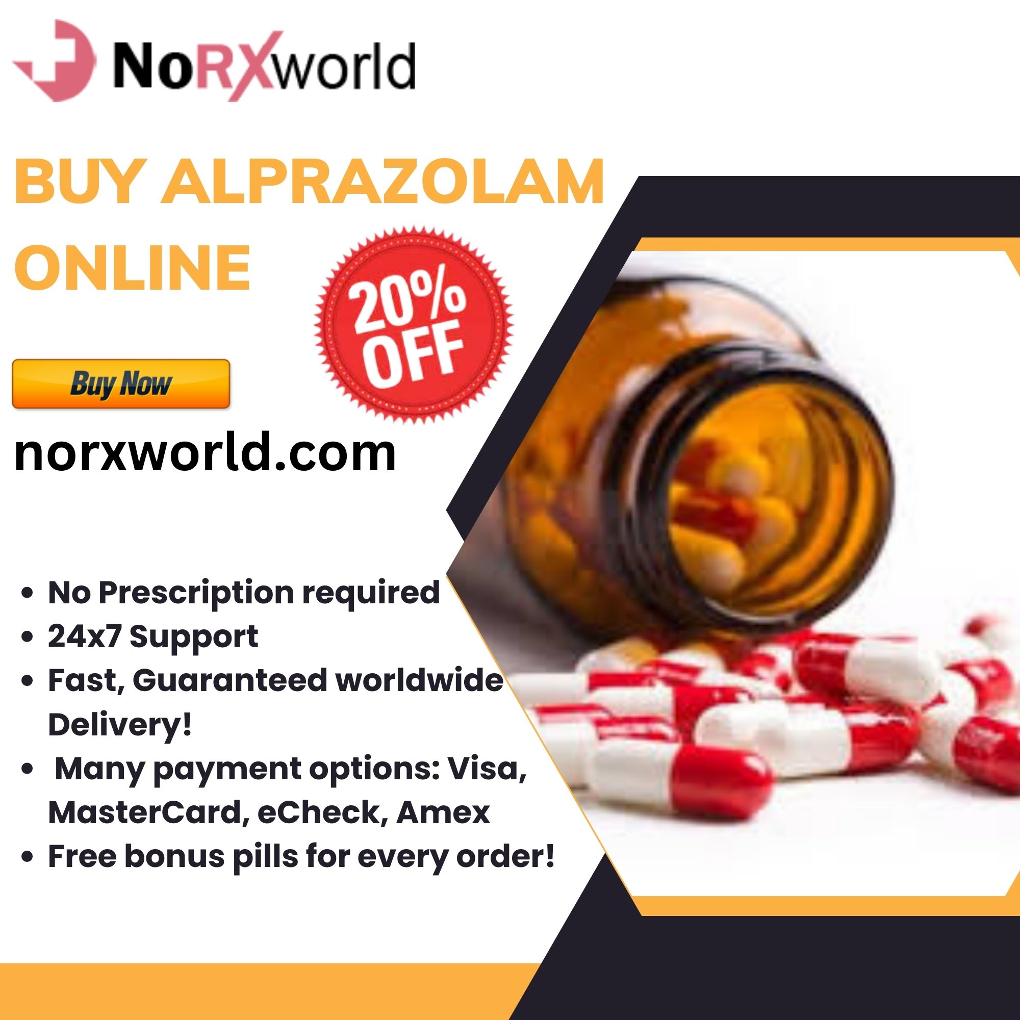 Buy Alprazolam Online From Norxworld Safe & Secure Pharmacy