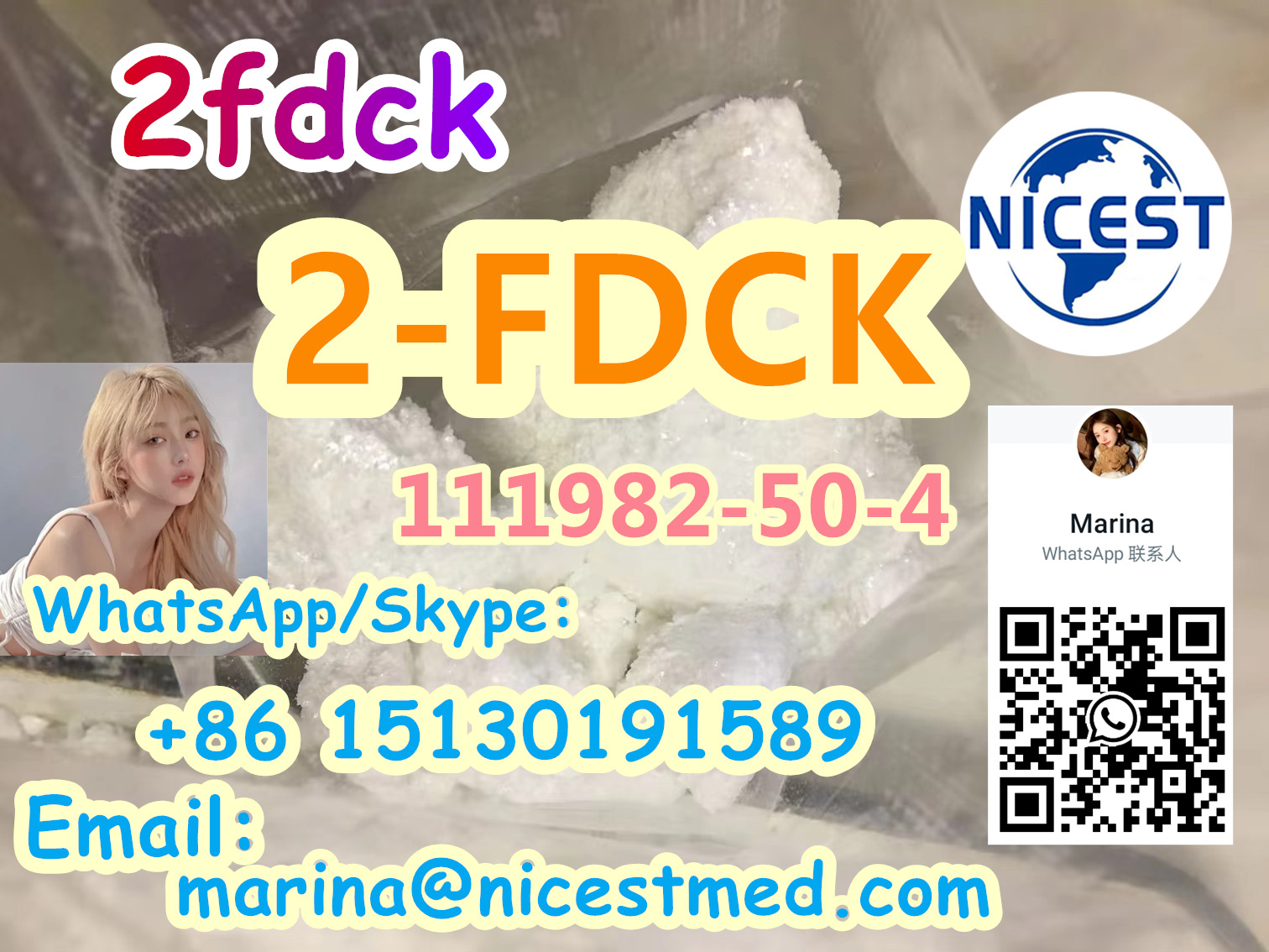 China Factory Supply New 2-fdck/111982-50-4 WITH HIGH PURITY 