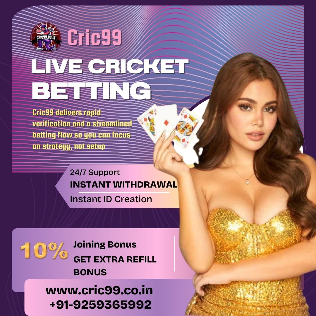 Cric99 Fastest Cricket Id Provider Live Cricket Betting