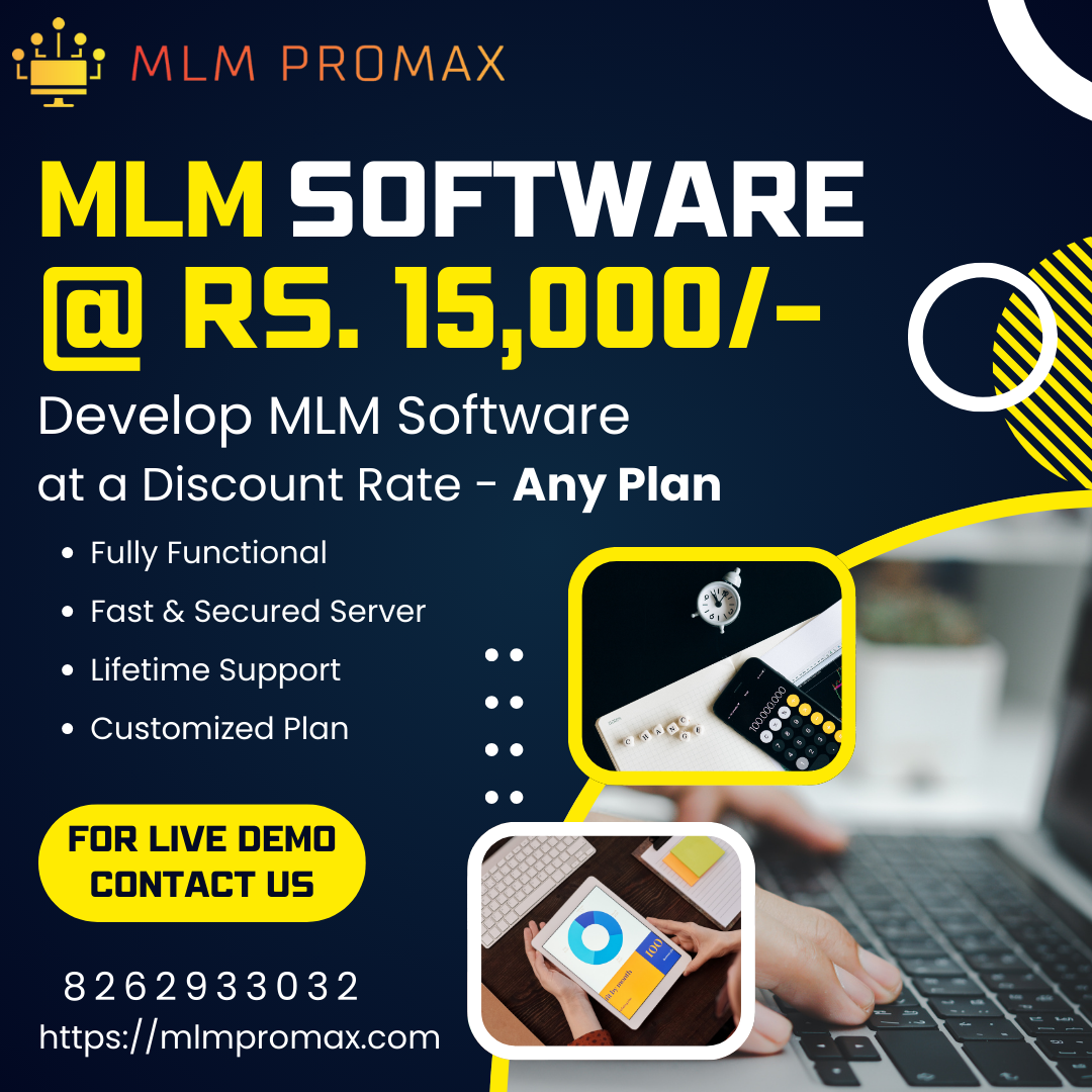 Develop MLM Software For Any Plan, Starting Just Rs 15,000