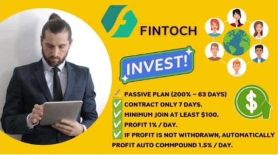 Fintoch Is A P2P Blockchain Financial Platform . Double Money In Just 63 Days