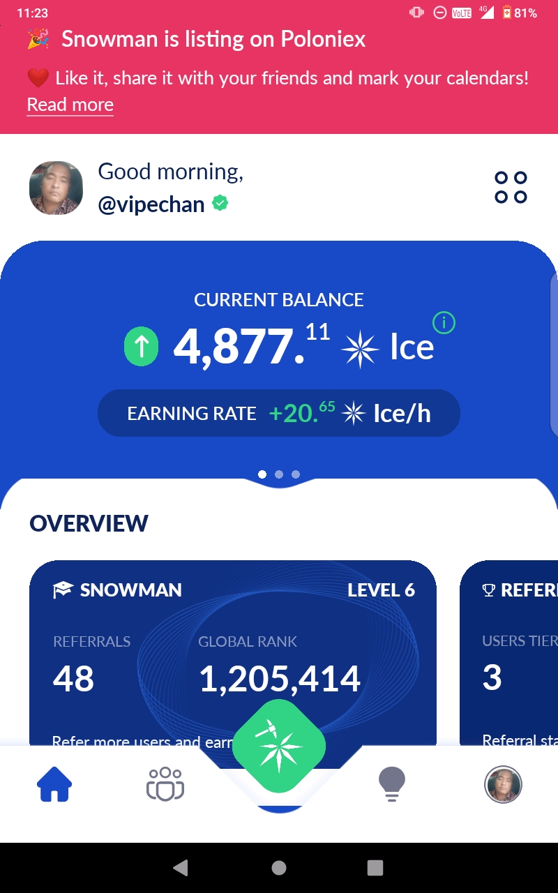 Free Free Free Ice Is A New Digital Currency That You Can Mine (or Earn) From Any Mobile Device.