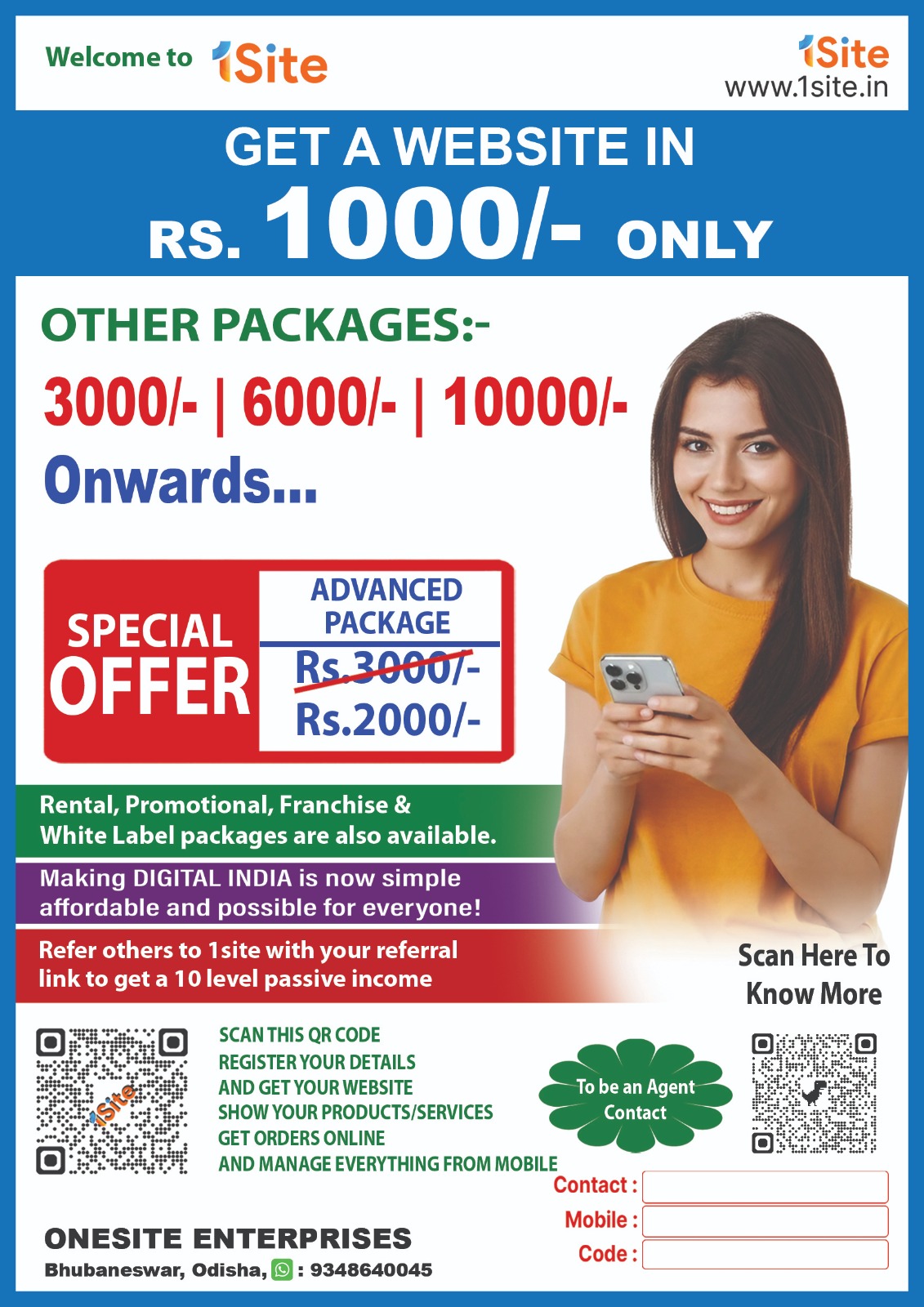 GET A WEBSITE OR ONLINE STORE IN 5 MINUTES @ COST OF A CUP OF TEA & GET A 10 LEVEL REFERRAL INCOME