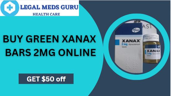 GREEN XANAX BAR 2MG | FREE SHIPPING IN USA 