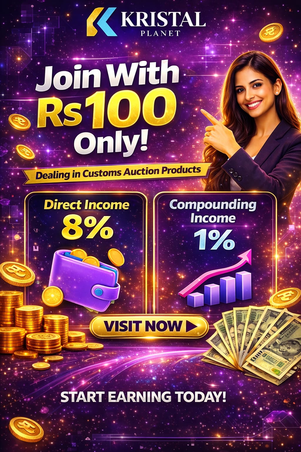 MATR 100 SE SHURUWAT KARE FREE REGISTRATION NEW MLM PLAN LAUNCHED