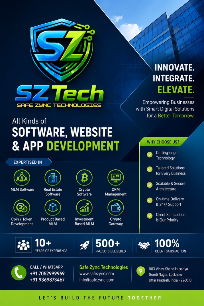 MLM SOFTWARE, REAL ESTATE SOFTWARE, CRYPTO SOFTWARE PROVIDER