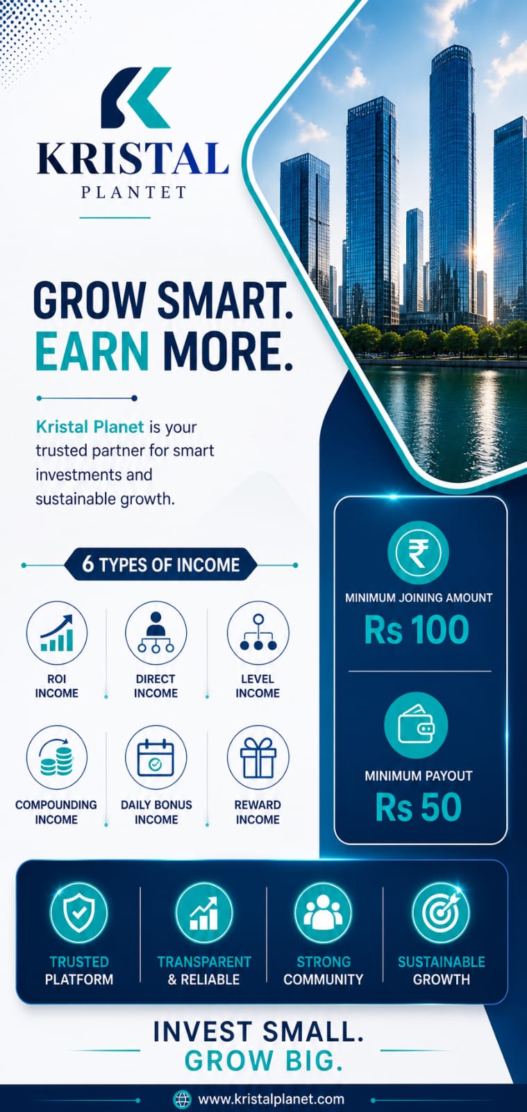 New Mlm Plan Launched Joining Only Rs 100 & Multiples ,DAILY ROI 1% ,DAILY WITHDRAWL ,FULL SUPPORT !