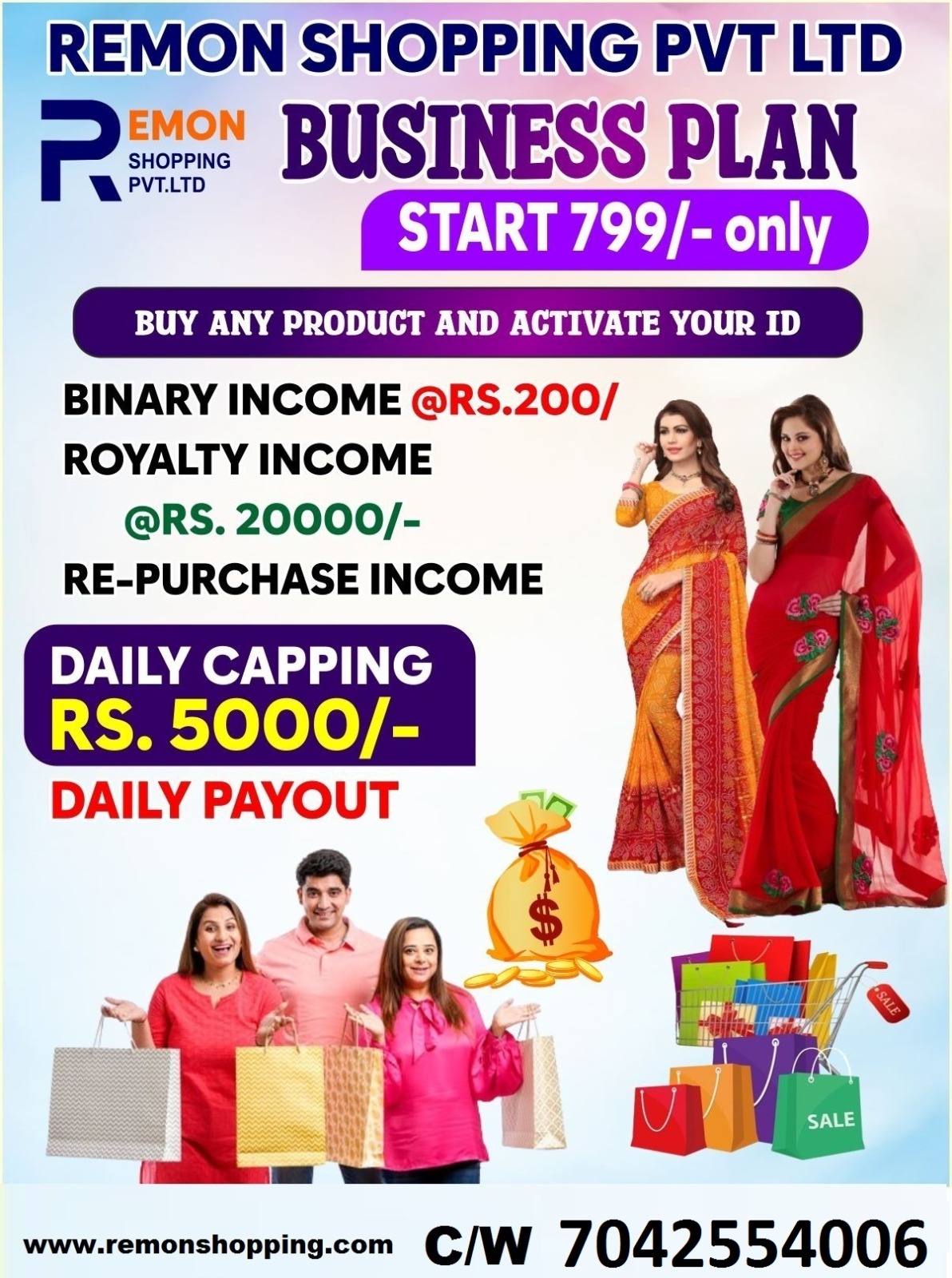 New Binary Plan, Daily Payout 