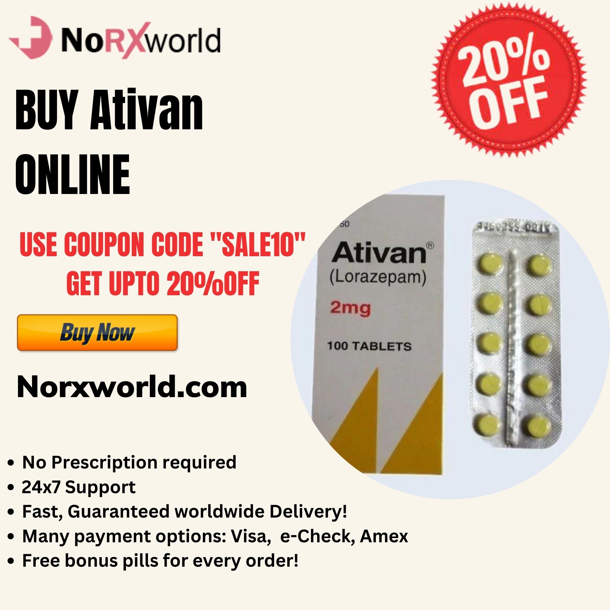 Order Ativan Online From Doctor's Recommended Online Pharmacy