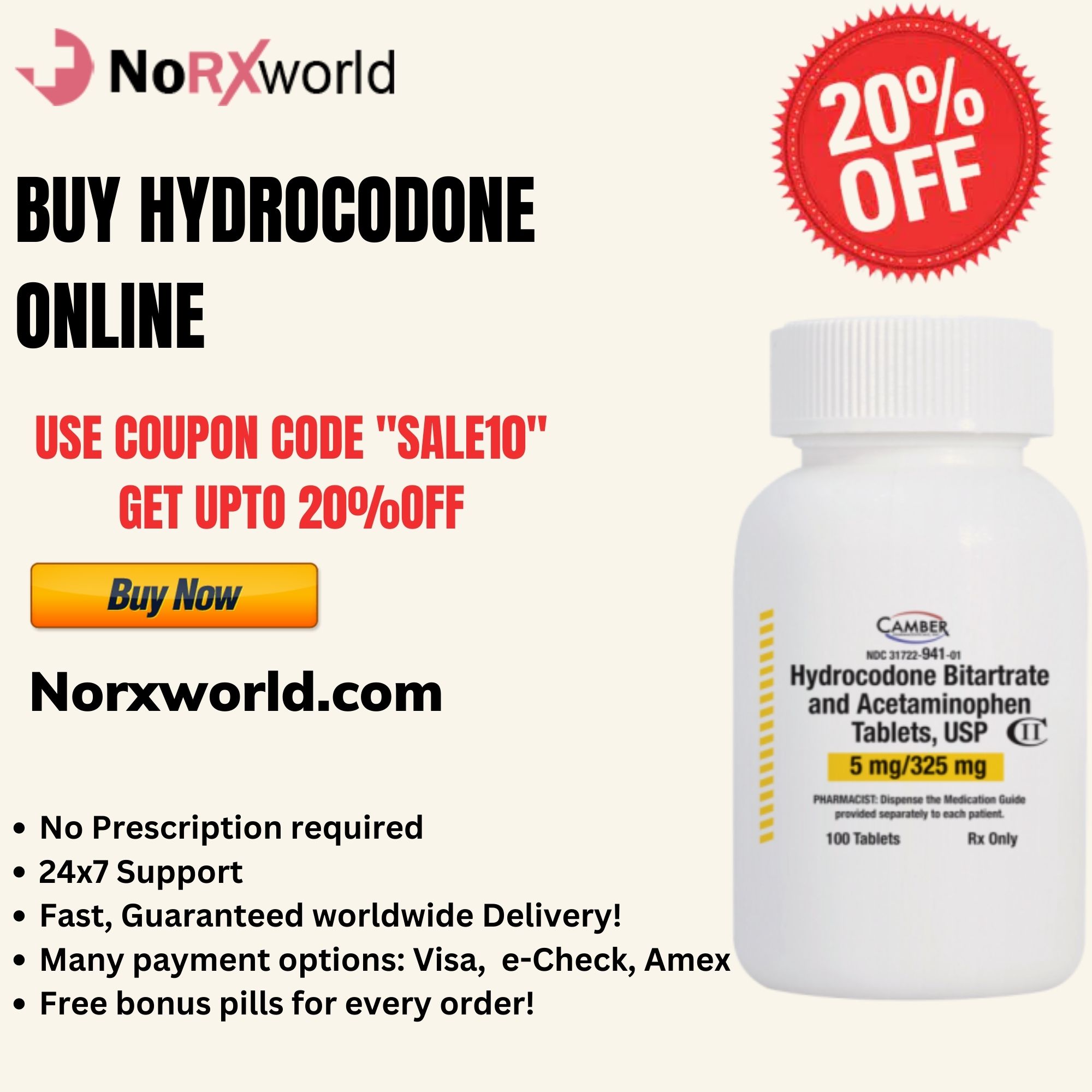 Purchase Hydrocodone Online By PayPal