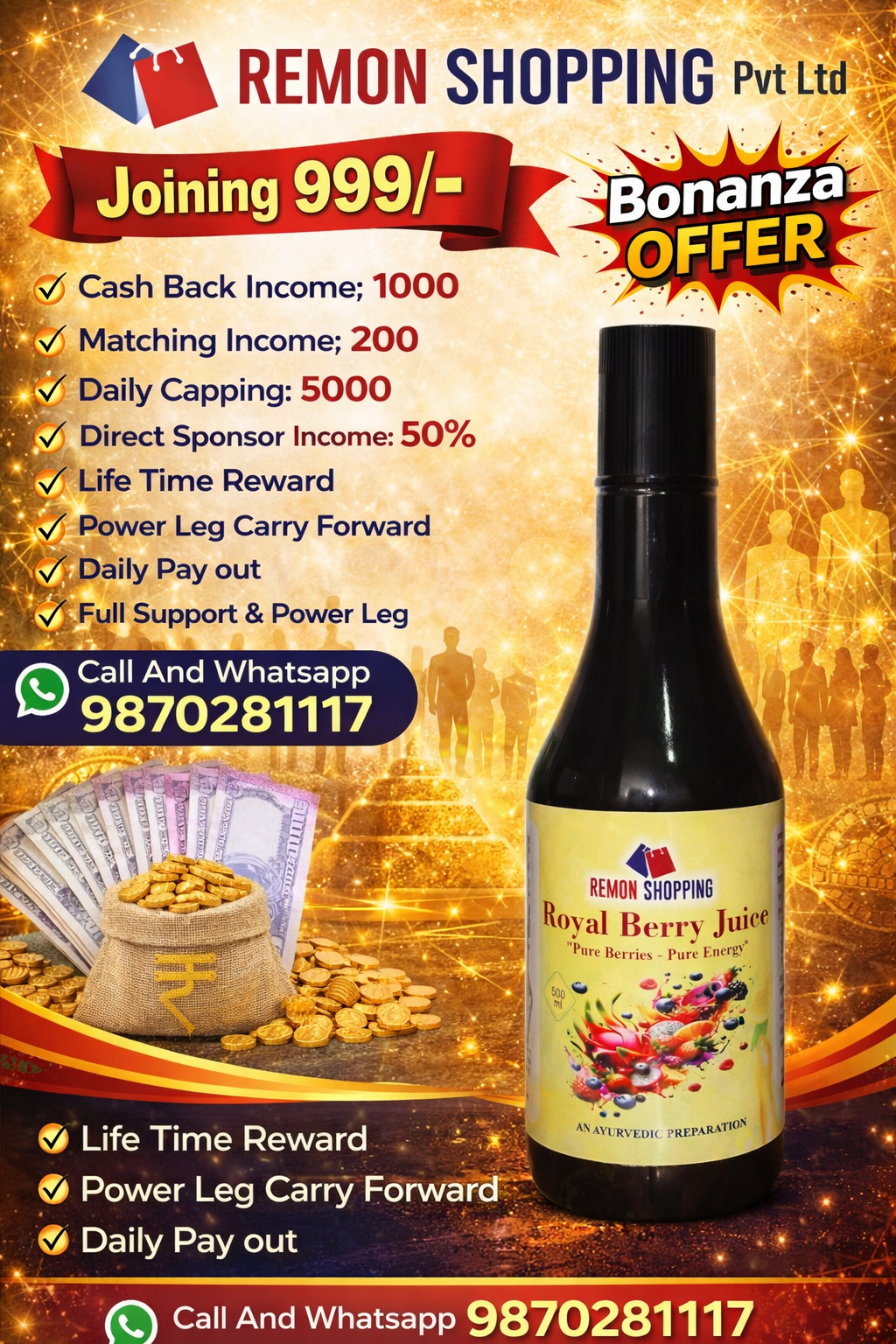 Required MLM Trainer  9870281117