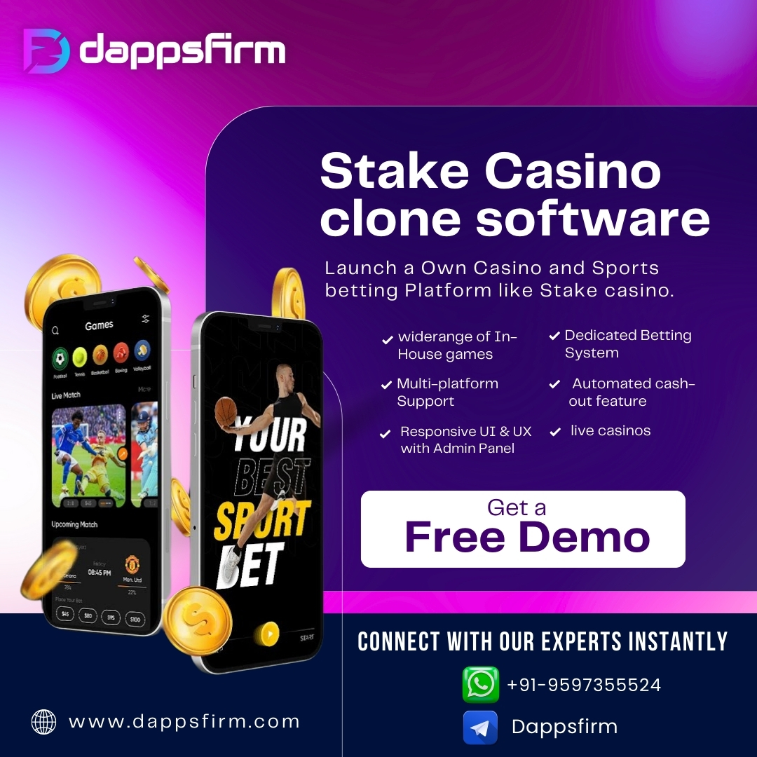 Stake Clone Script To Launch Your Own Sportsbook & Crypto Casino Platform Instantly