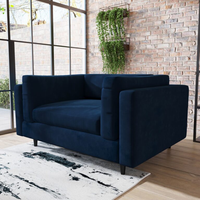 Velvet Loveseat In A Box