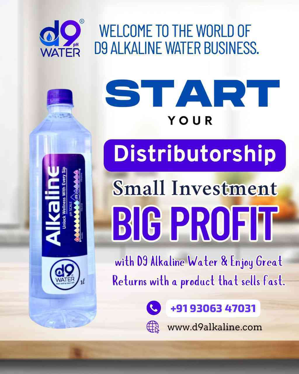 D9 Alkaline Water Distributorship