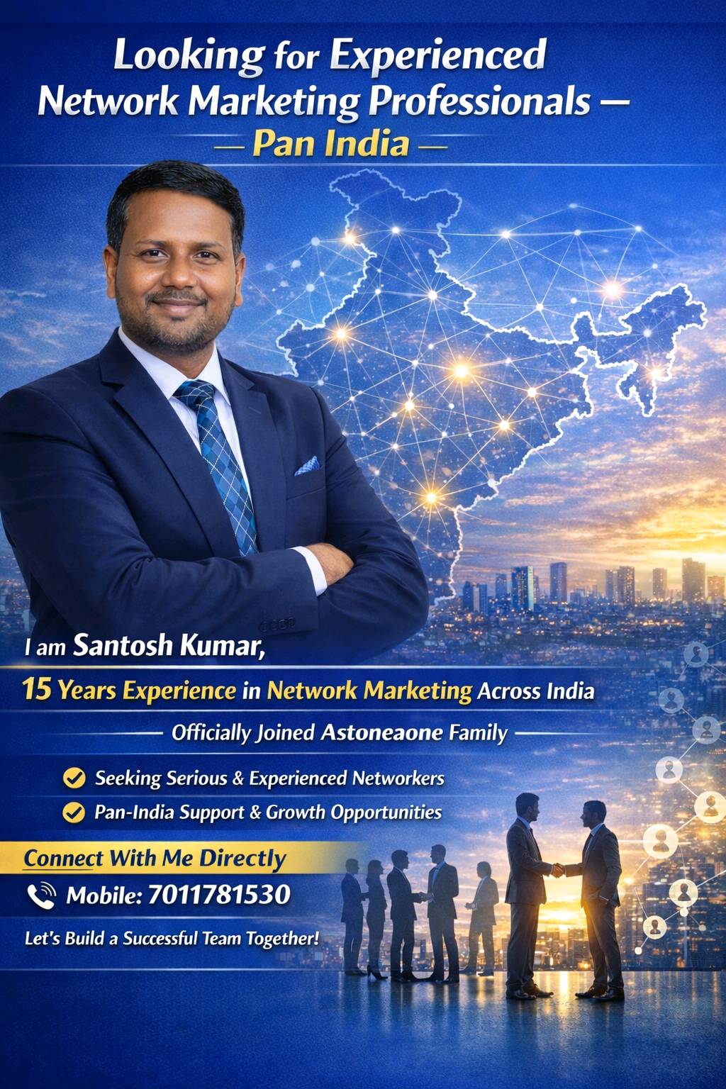 Looking For Experienced Network Marketing Professionals – Pan India