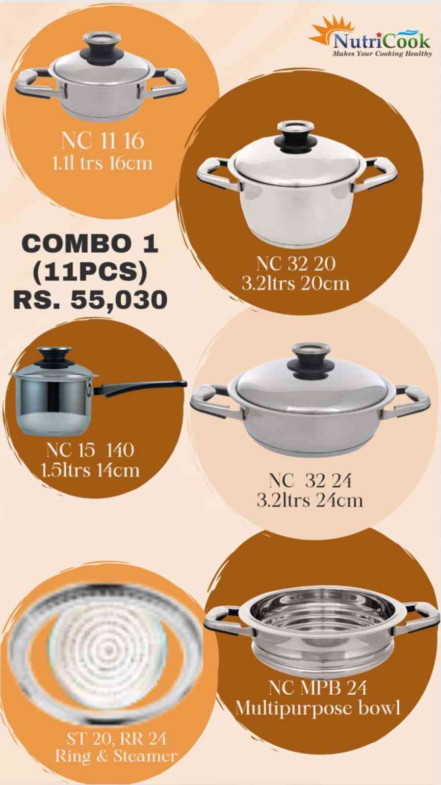 Osurgical Steel Oil Less Water Less Cookwear