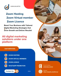 All Digital Marketing Solutions Under One Platform Including Zoom Services,
