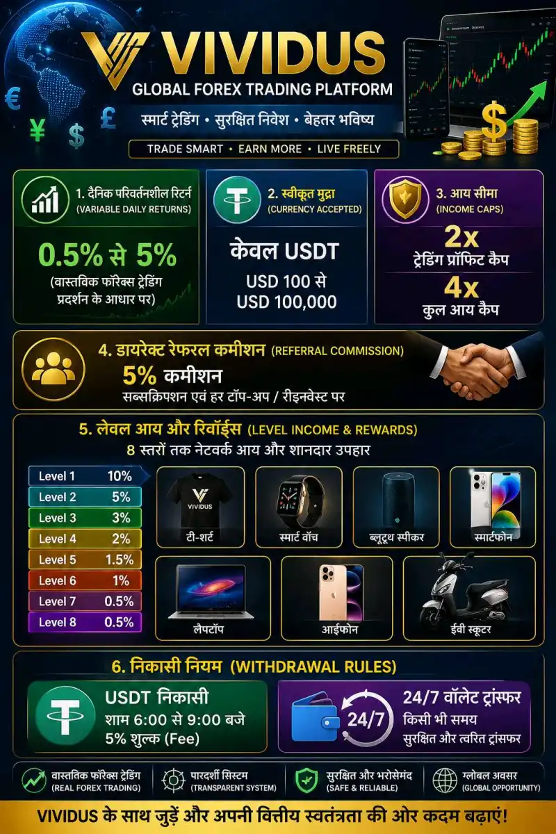 Vividus - ग्लोबल फॉरेक्स ट्रेडिंग प्लेटफॉर्म (global Forex Trading Platform)